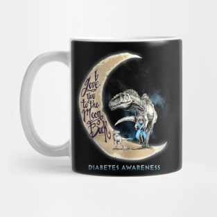 diabetes dinosaur moon Mug